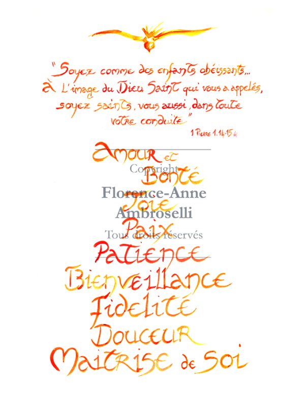 Les 7 fruits de l'Esprit Saint