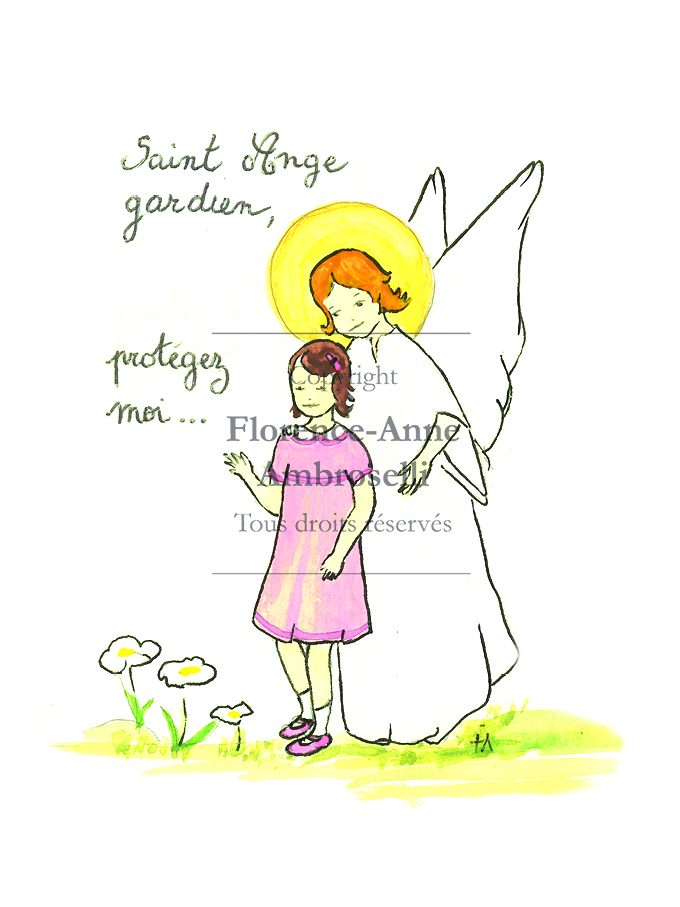 Saint Ange gardien petite fille