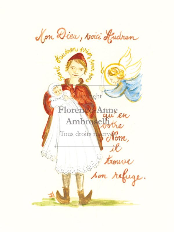 Pack 30 images baptême avec prénom Saint Audren