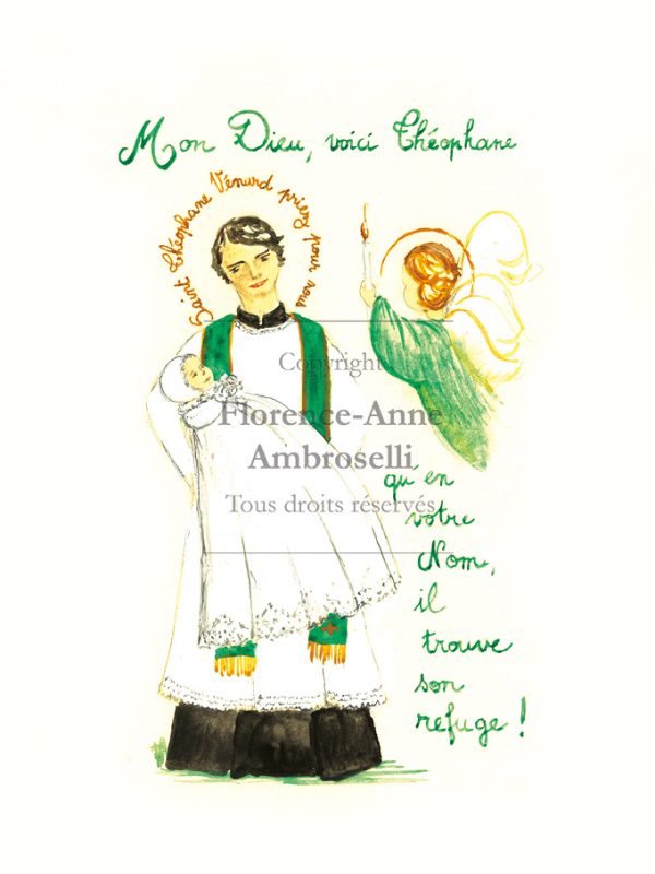 Pack 30 images baptême avec prénom Saint Théophane
