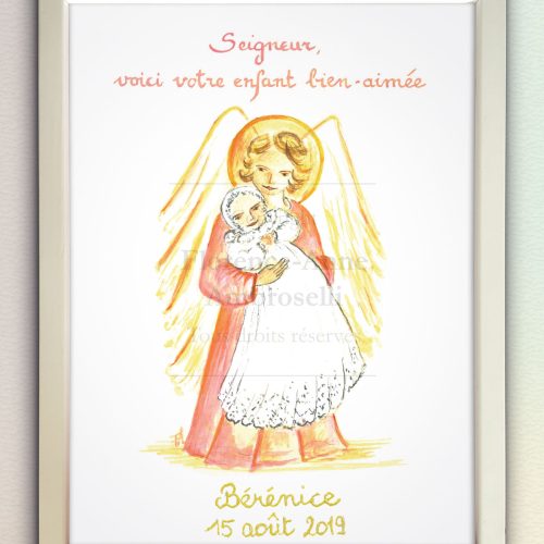L'Atelier de l'Enfant Jésus - images pieuses images religieuses cadre personnalisé rose