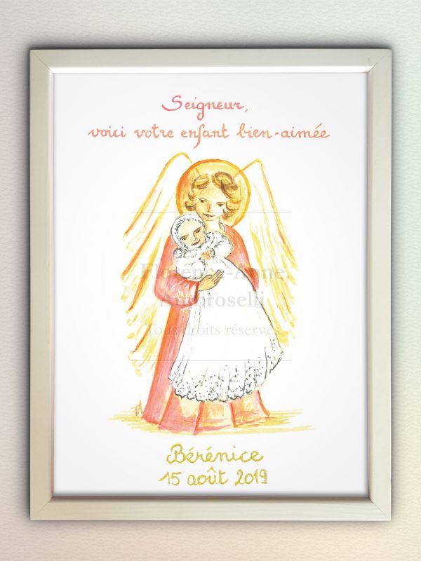 L'Atelier de l'Enfant Jésus - images pieuses images religieuses cadre personnalisé rose