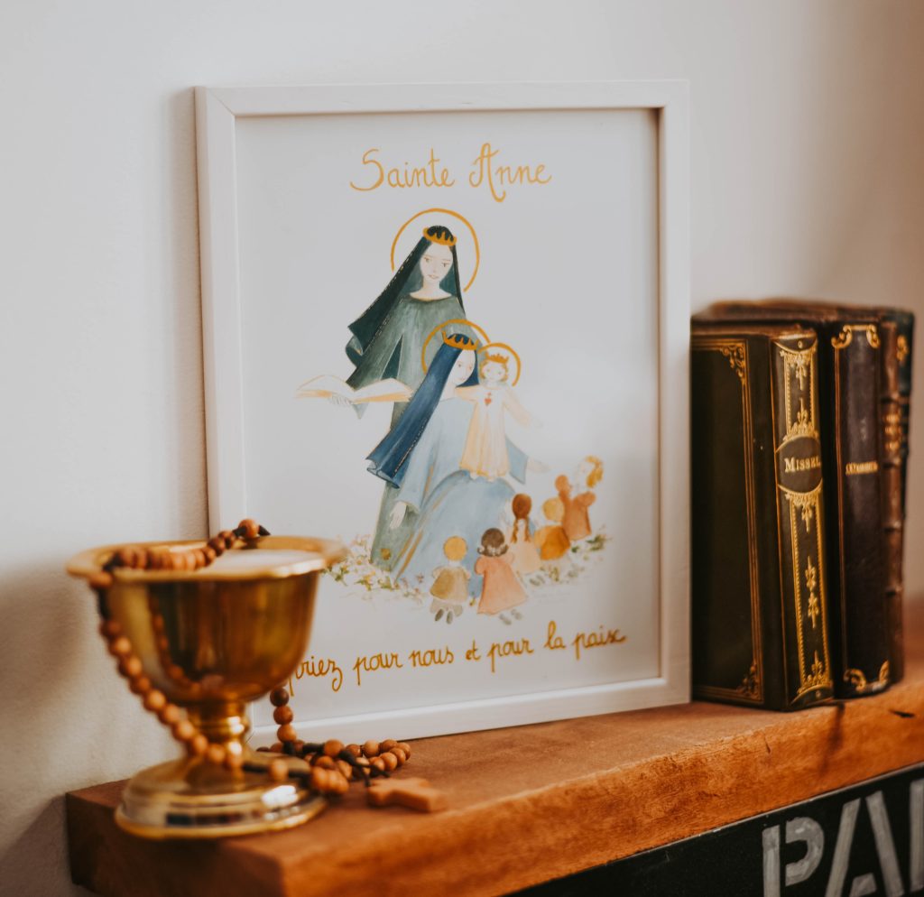 L'Atelier de l'Enfant Jésus - images pieuses images religieuses cadre personnalisé sainte patronne sainte anne