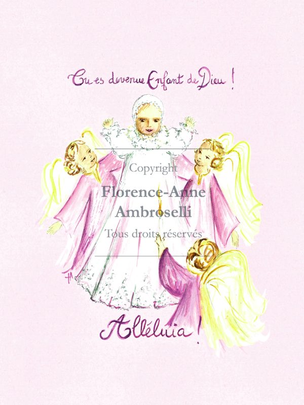 Baptême Fille Enfant de Dieu