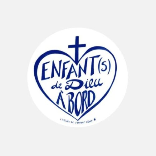 stickers "enfant(s) de dieu à bord"