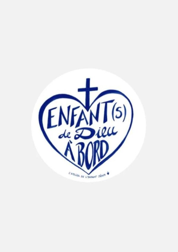 stickers "enfant(s) de dieu à bord"