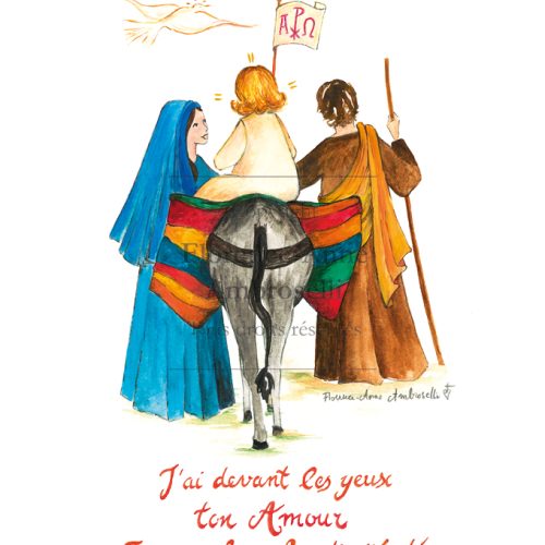 Illustration Sainte Famille en route
