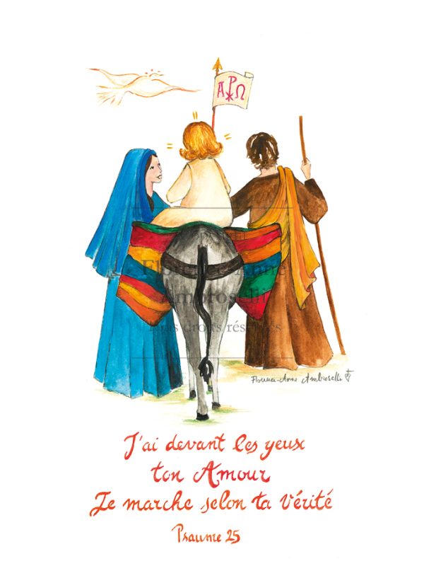 Illustration Sainte Famille en route