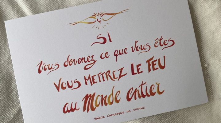 Illustration "DEVENEZ CE QUE VOUS ÊTES Catherine de Sienne