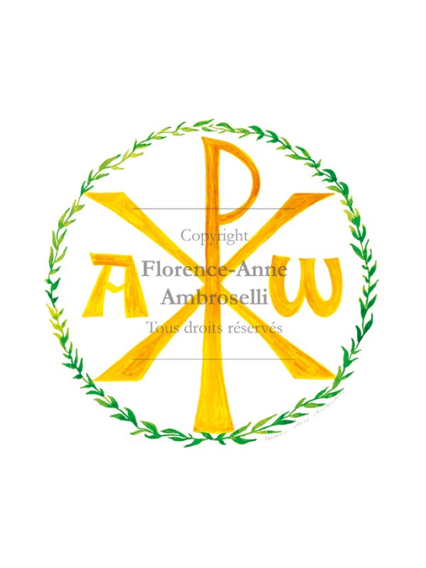 Chrisme : alpha et Omega