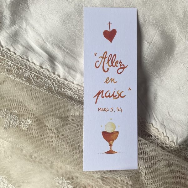 Marque-Page Communion "Allez en Paix"