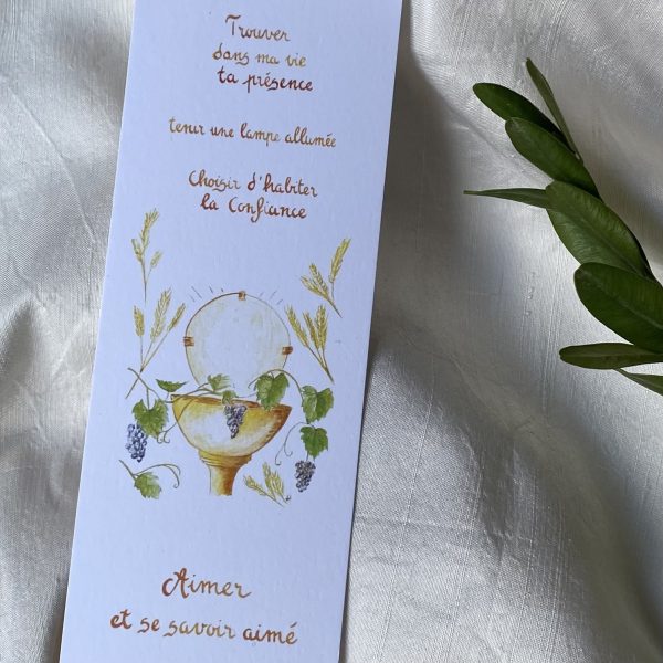 Marque-Page Eucharistie "Trouver dans ma vie Ta présence" - Image 2
