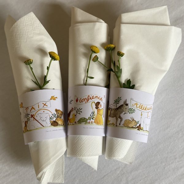 Ronds de serviettes pour notre table