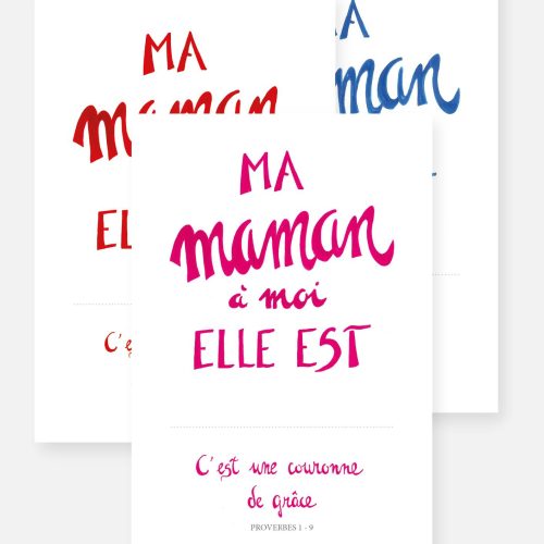 carte spéciale fête des Mères "maman"