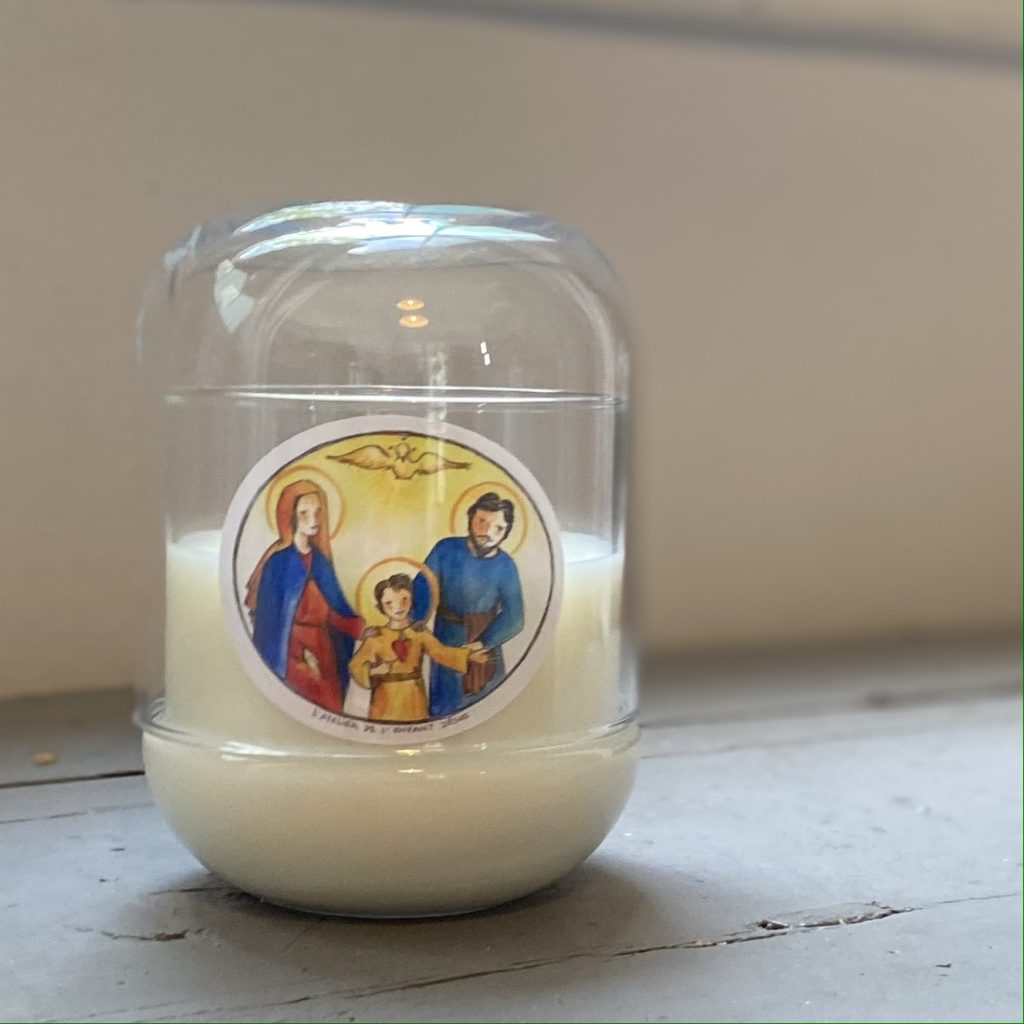 Bougie parfumée cloche "Sainte Famille"
