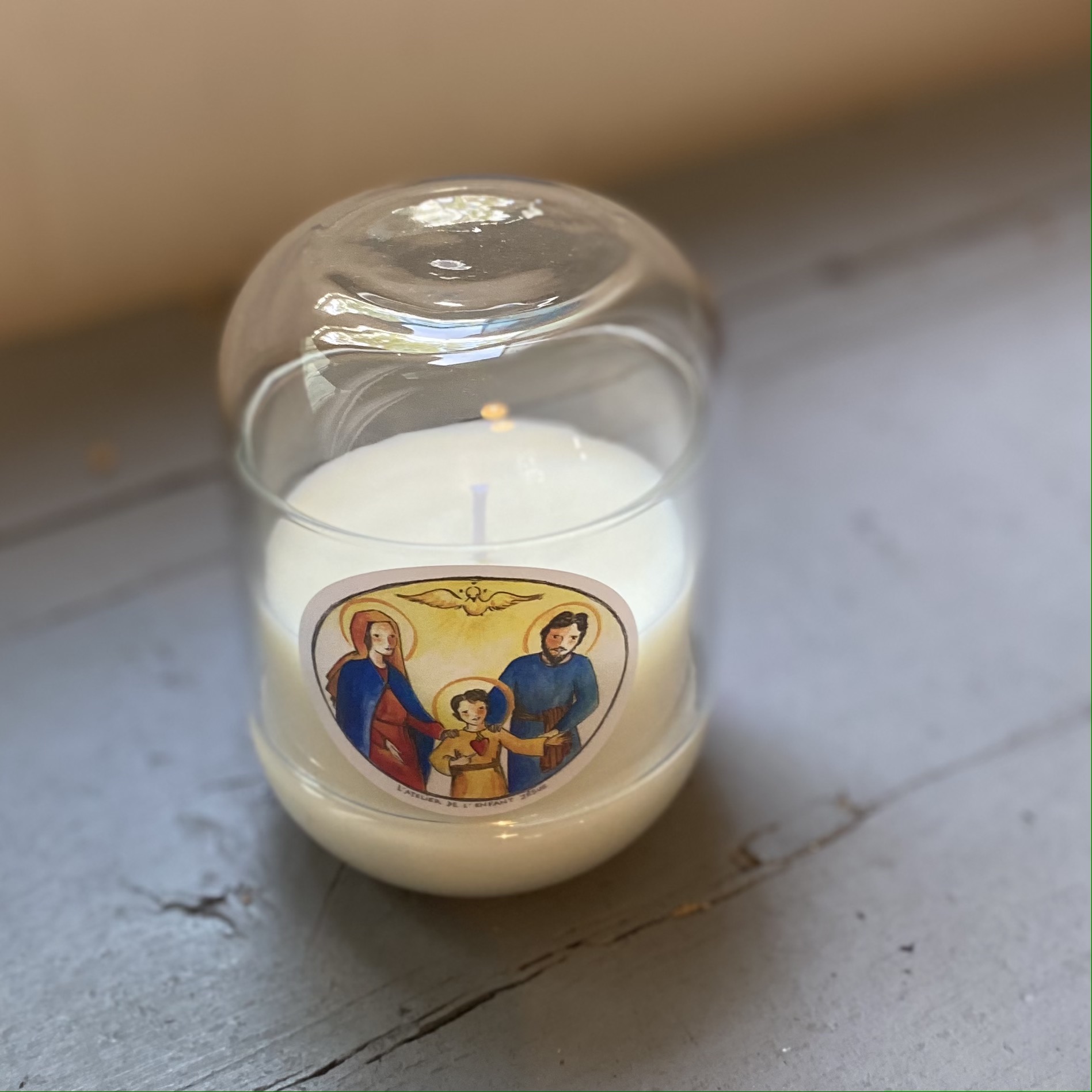 Bougie parfumée cloche Sainte Famille - L'Atelier de l'Enfant Jésus