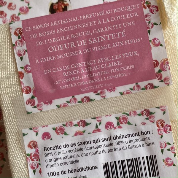 Savon Sainte Thérèse parfumé à la rose ancienne - Image 5