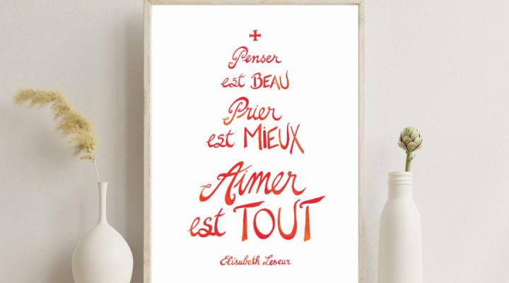 affiche 'aimer est tout'