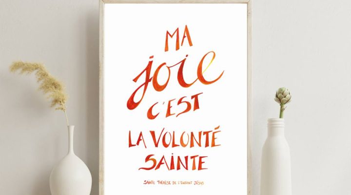 affiche ma volonté sainte