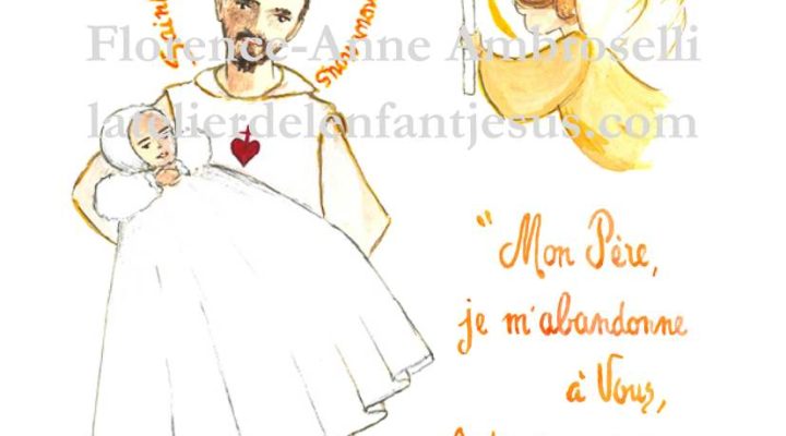 pack 30 images de baptême avec saint charles de foucauld