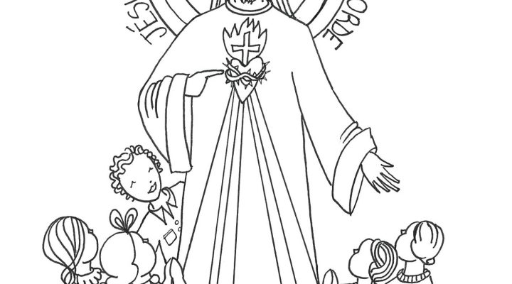 coloriage divine miséricorde 2