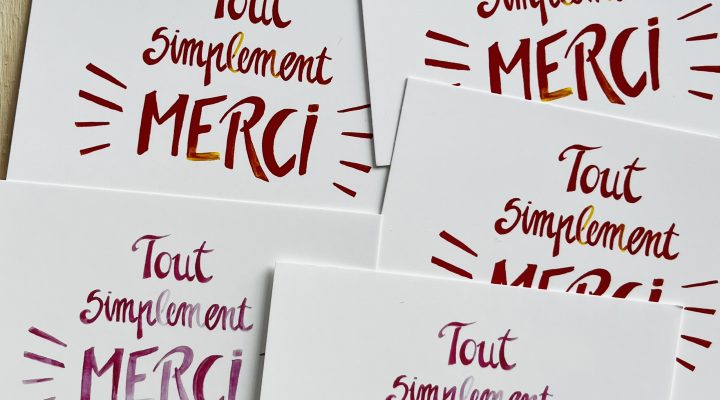 pack 5 cartes tout simplement "merci" (copie)