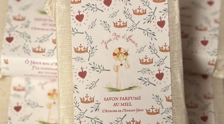 savon parfumé enfant jésus roi d'amour