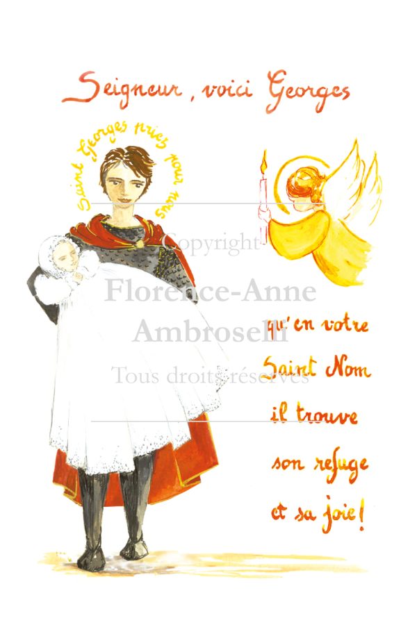 image baptême avec saint georges