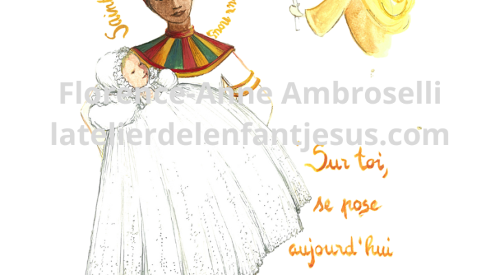 pack 30 images de baptême avec prénom sainte joséphine bakhita