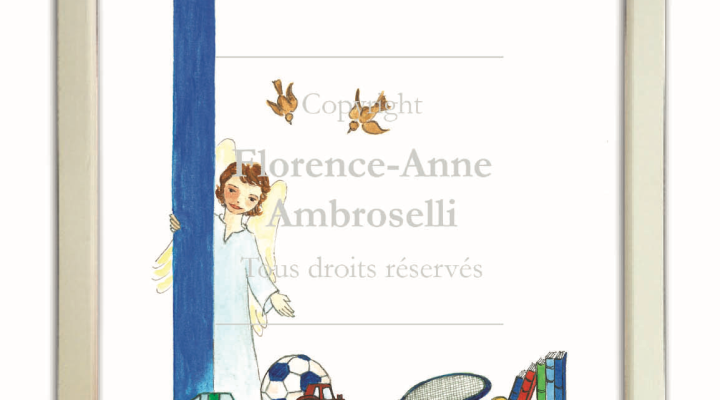 lettre o couleur rose illustrée