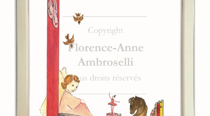 lettre o couleur rose illustrée