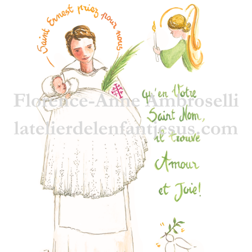 pack 30 images baptême avec prénom saint maximilien kolbe