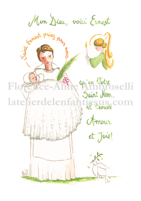 pack 30 images baptême avec prénom saint maximilien kolbe