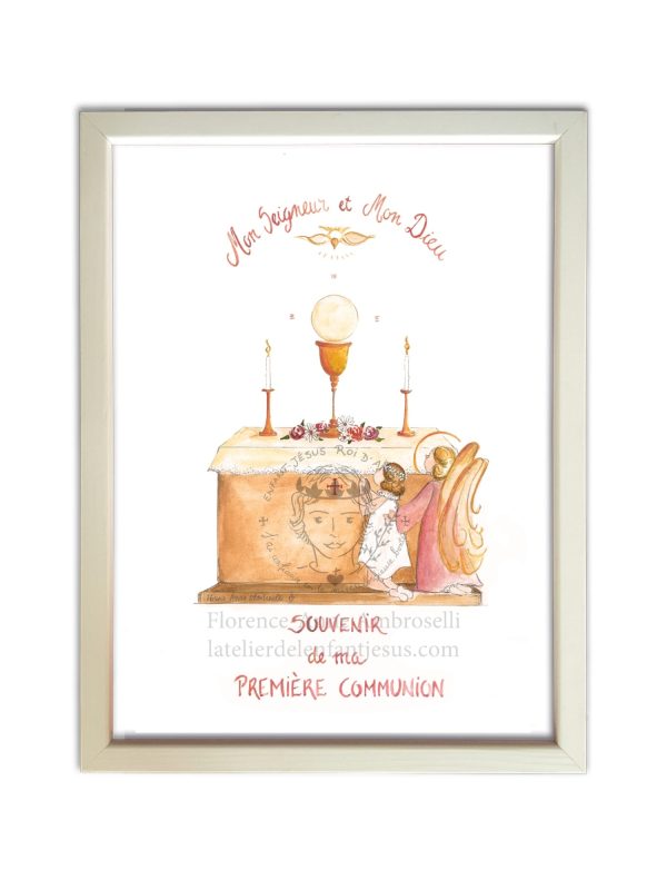 cadre souvenir de ma première communion fille
