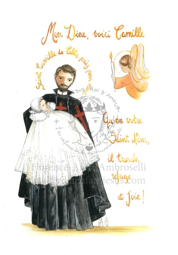 pack 30 images de baptême avec prénom camille