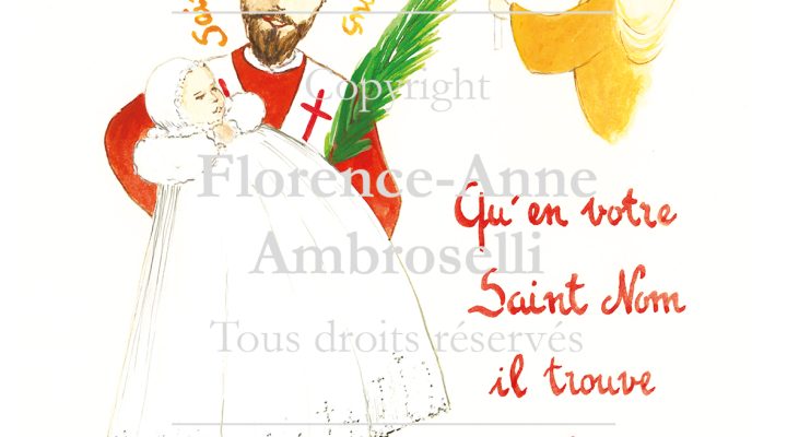 pack 30 images de baptême prénom irénée