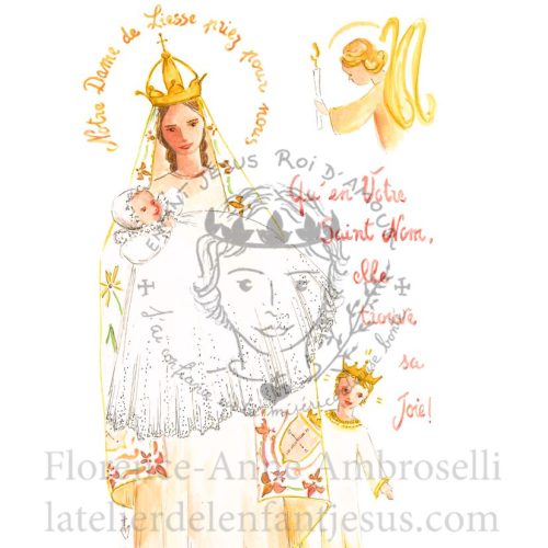 pack 30 images de baptême avec prénom laëtitia et notre dame de liesse