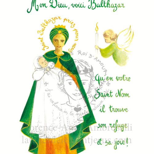 pack 30 images de baptême avec le prénom balthazar
