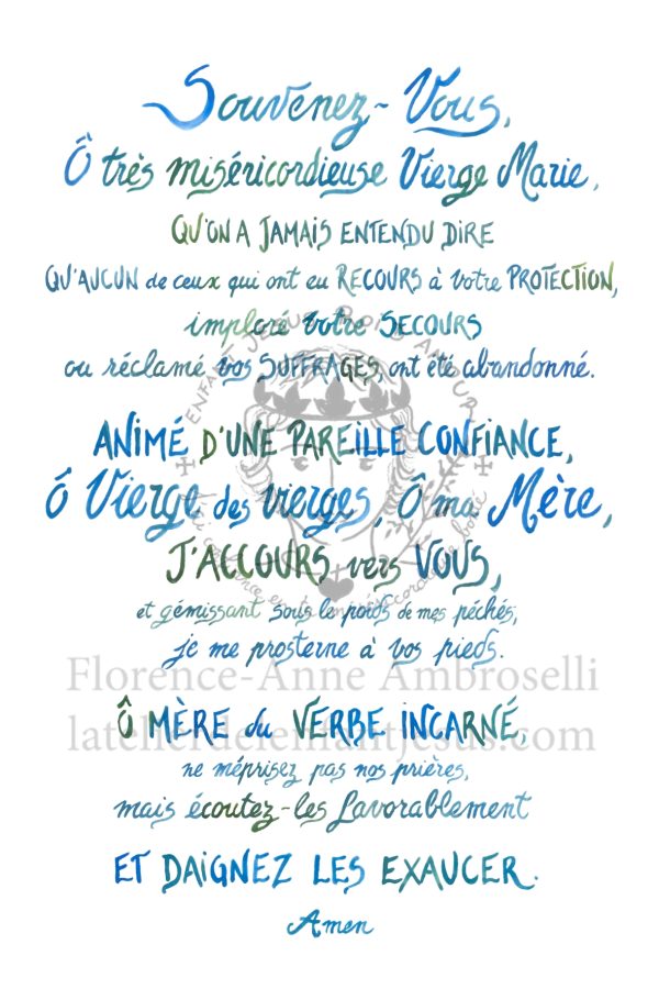 souvenez vous prière de saint bernard